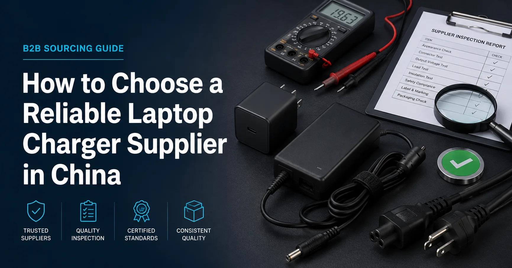 How to Choose a Reliable Laptop Charger Supplier in China
