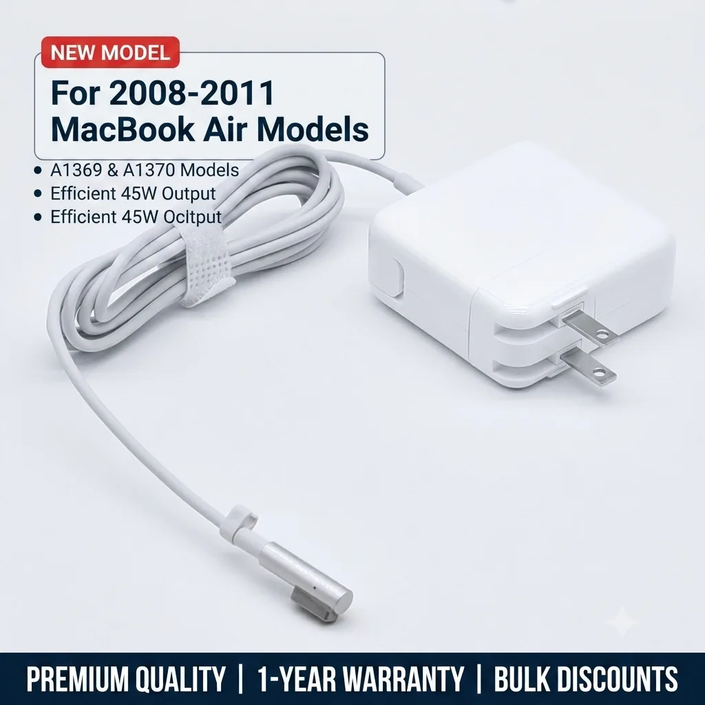 Wholesale 45W MagSafe 1 L-Tip Charger for MacBook Air (2008-2011, A1369 A1370)