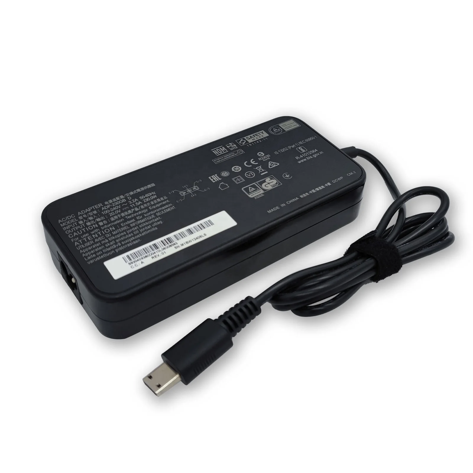 230W Laptop Adapter 20V 11.5A with USB-C PD for MSI ADP-230GB Replacement
