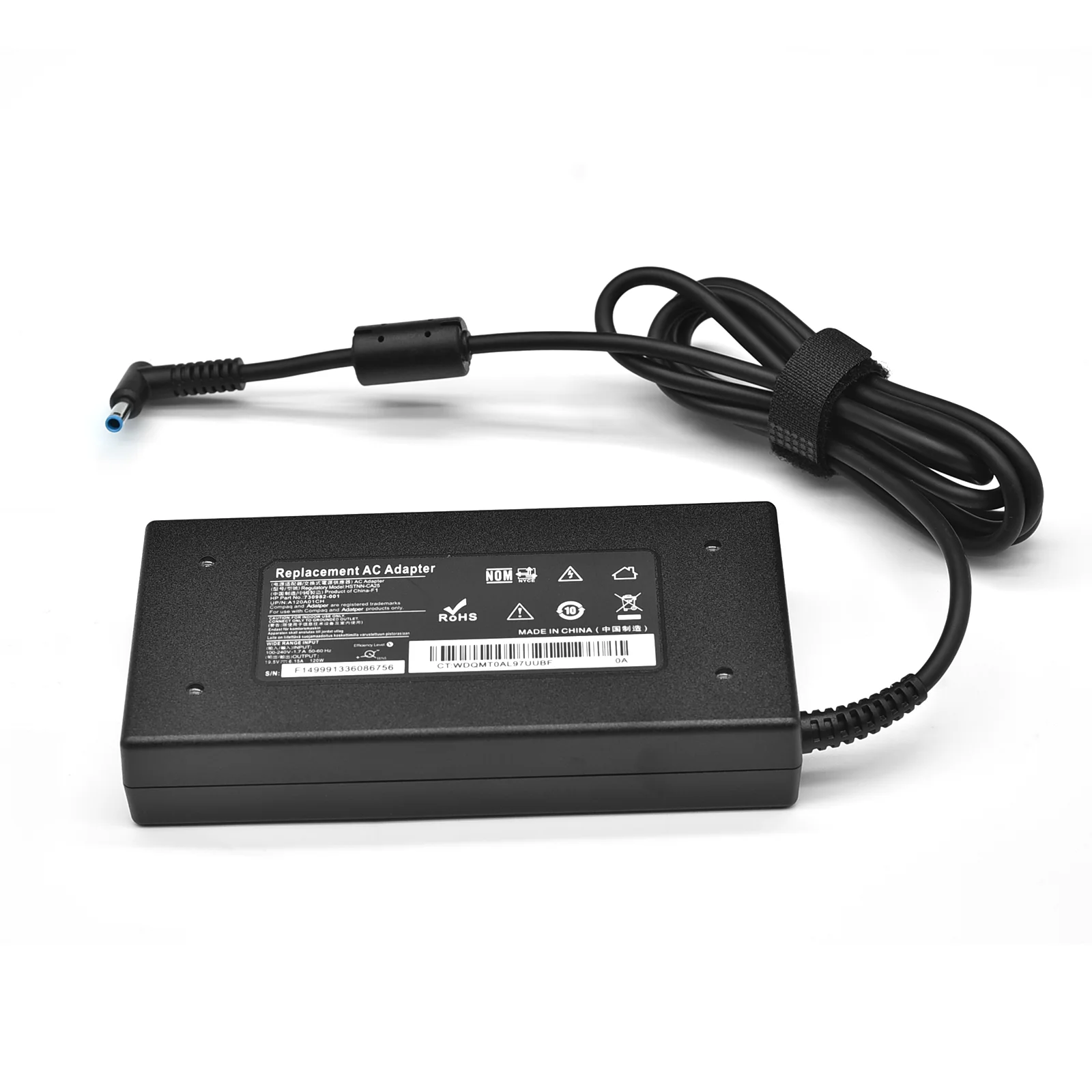 120 W Laptop Adapter – 19.5V 6.15A DC Power Supply for HP