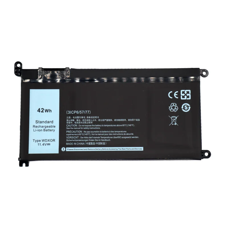 11.4V 42Wh WDXOR Laptop Battery for Dell Inspiron 13-5000, 15-5000, 15-7000, 17-5000 Series