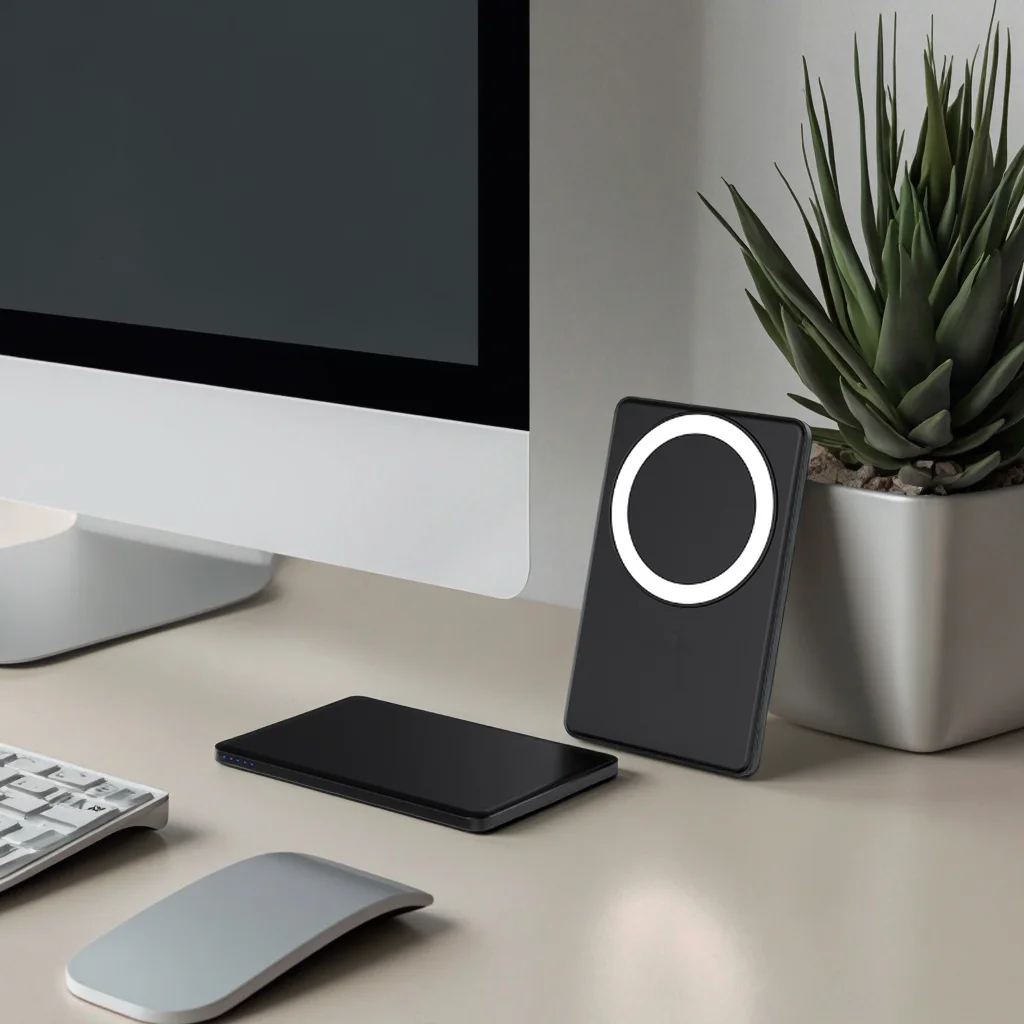 5000mAh Magnetic Wireless Power Bank 15W Fast Charging Portable Mini Power Station product image 2