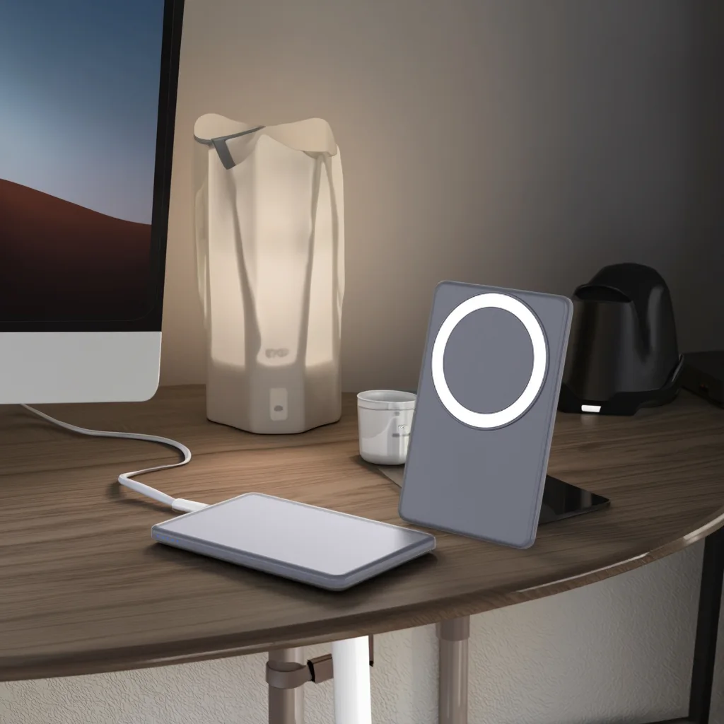 5000mAh Magnetic Wireless Power Bank 15W Fast Charging Portable Mini Power Station product image 4