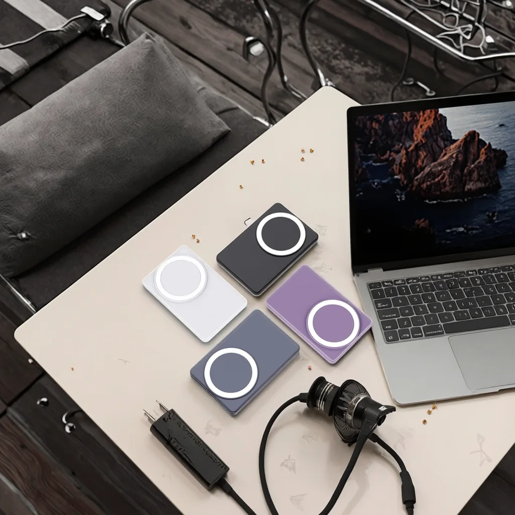 5000mAh Magnetic Wireless Power Bank 15W Fast Charging Portable Mini Power Station product image 5